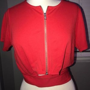 Red blouse